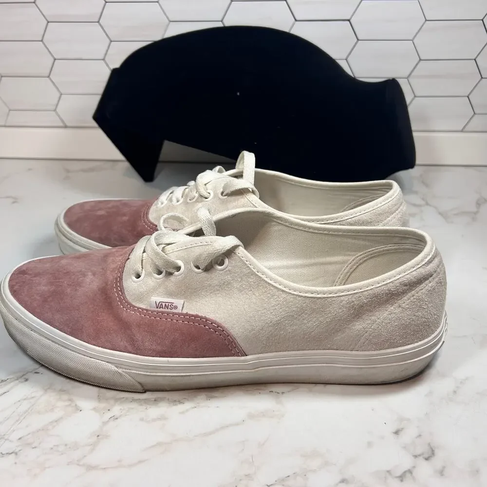 Vans Era Suede Sneakers Pink Cream Water Repellent Men 10.5 Women 12 Skate Shoes